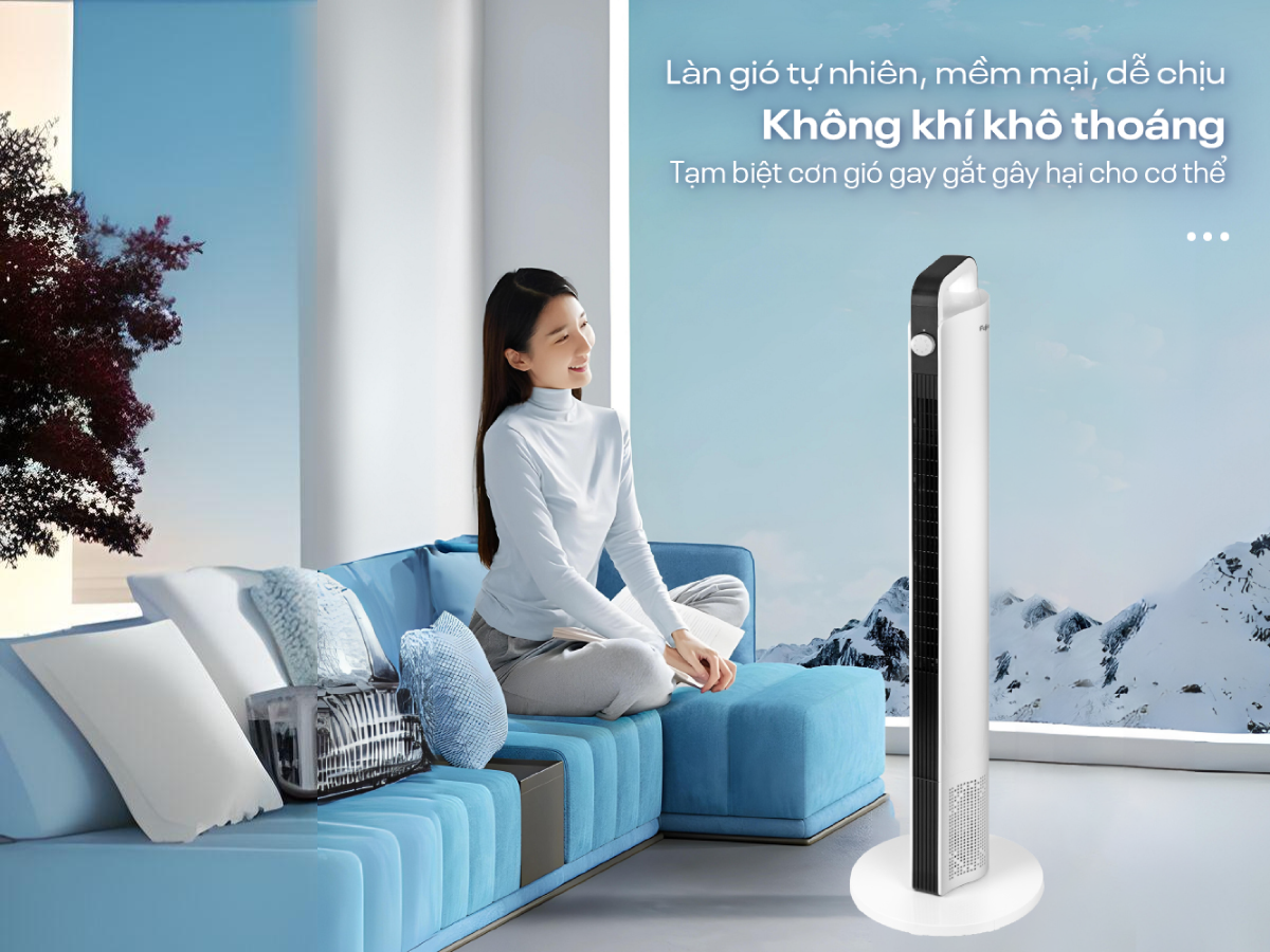 Quạt tháp FujiHome TF-12HM có 3 tốc độ gió