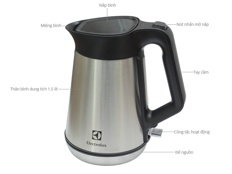 Bình siêu tốc Electrolux EEK5604S 1.5 lít