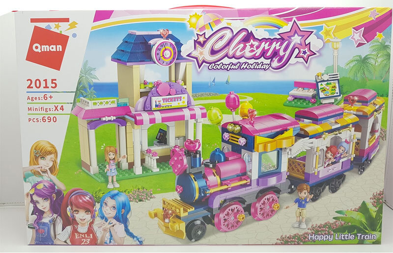 Đồ chơi lắp ghép Qman Happy Little Train - Đoàn tàu vui vẻ CCH2015