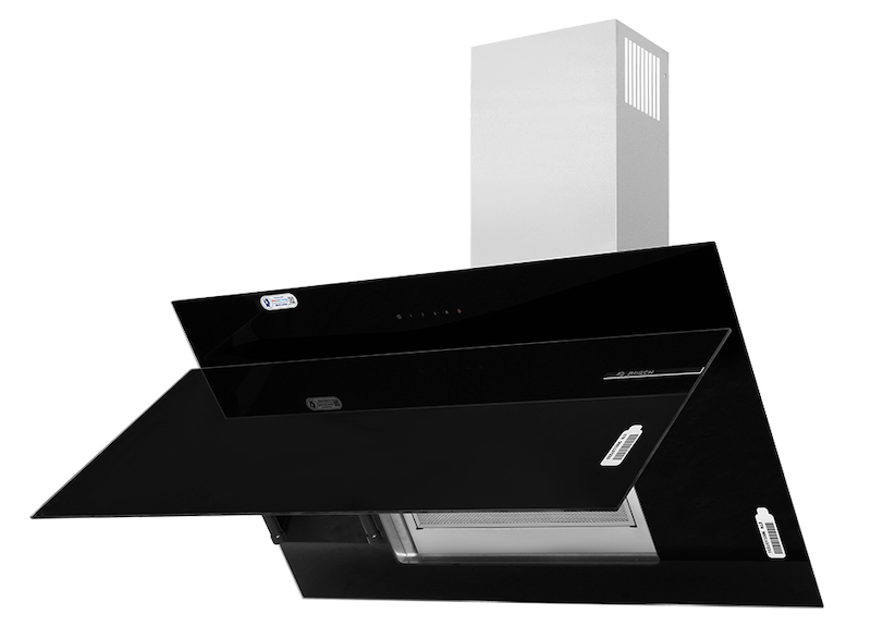 Máy hút mùi kính vát Bosch DWK97JM60 có hệ thống lọc tiên tiến (Ảnh: Bosch).