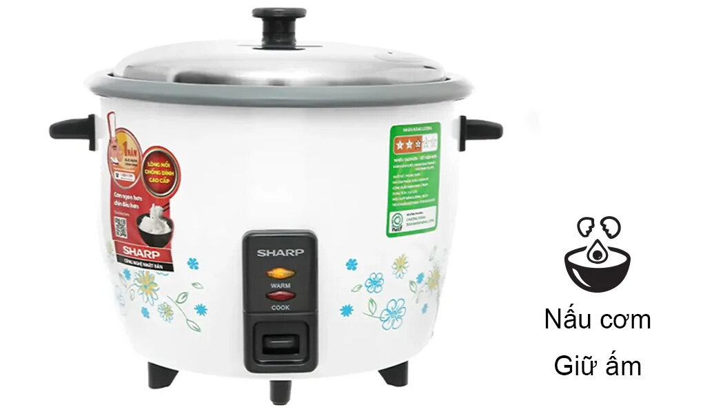 2 chế độ tích hợp trong nồi cơm điện Sharp KSH-228SNV-SF 
