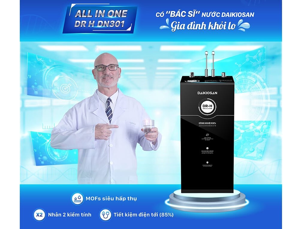 Máy lọc nước Daikiosan DR H nóng nguội lạnh DN301