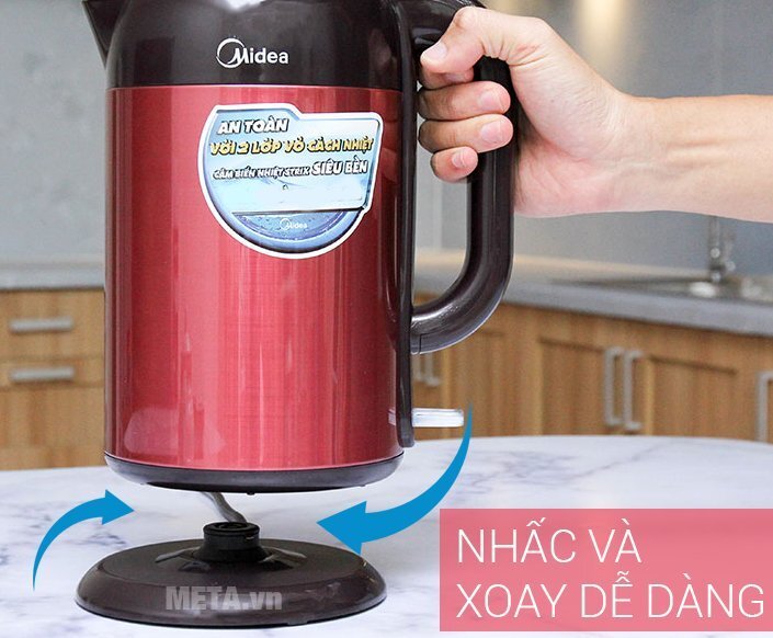 Bình siêu tốc Midea MK-317DR 1,7 lít Bình siêu tốc Midea MK-317DR 1,7 lít