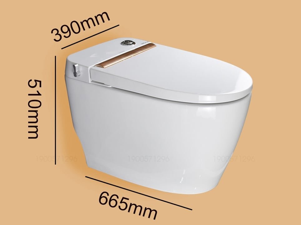 Kích thước của bồn cầu Bồn cầu két nước âm Hiwin