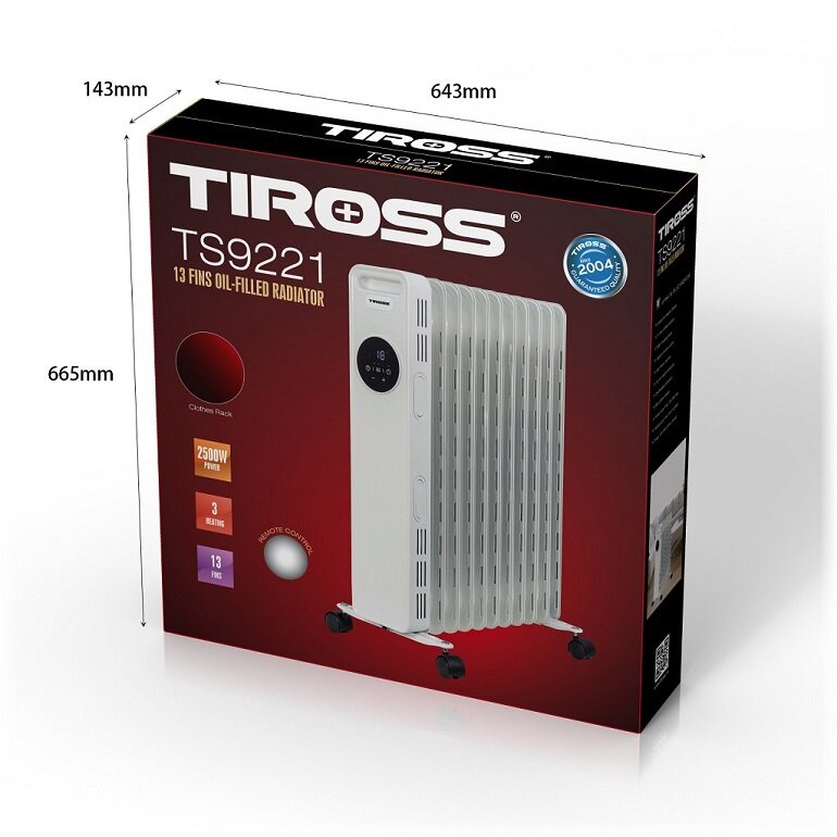 Máy sưởi dầu Tiross TS9221 (TS-9221) - 13 thanh