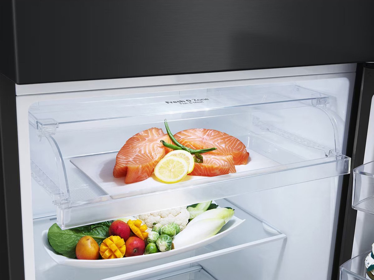 Tủ lạnh có ngăn Fresh 0 Zone chuyên để lưu giữ thịt, cá, hải sản Tủ lạnh 2 cánh LG LTB31BLMA