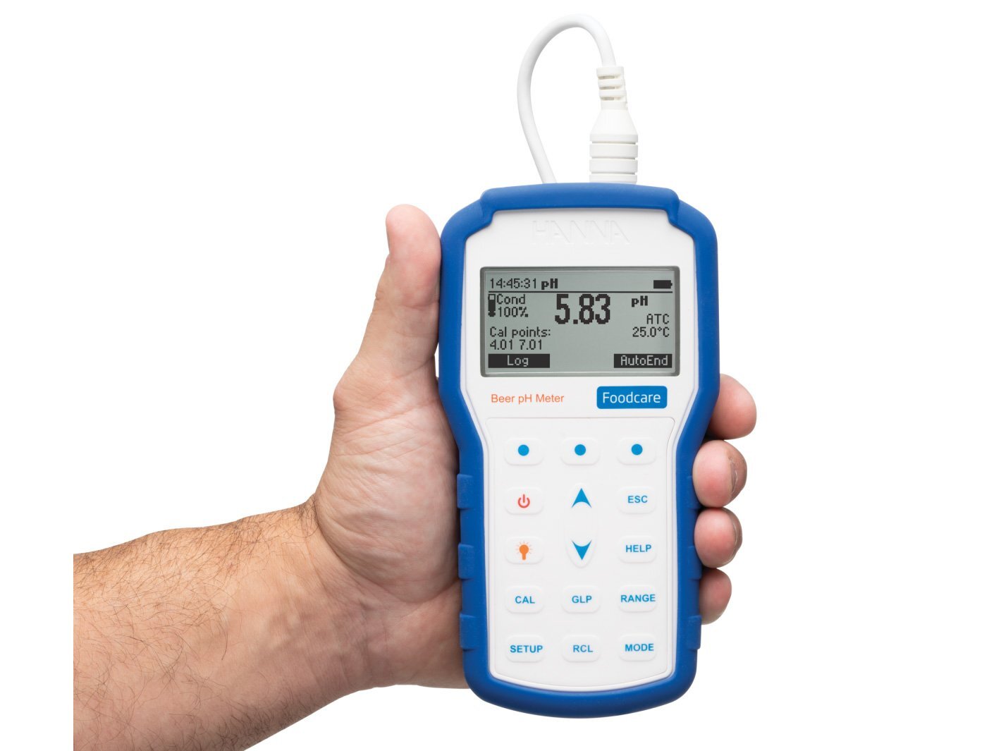 Máy đo pH, nhiệt độ trong thực phẩm Hanna HI98161