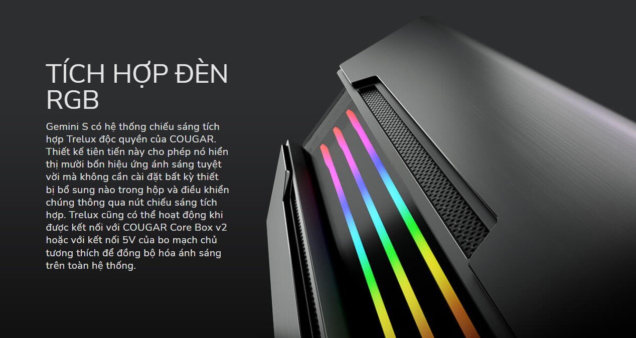 Vỏ Case Cougar GEMINI S - Silver Version