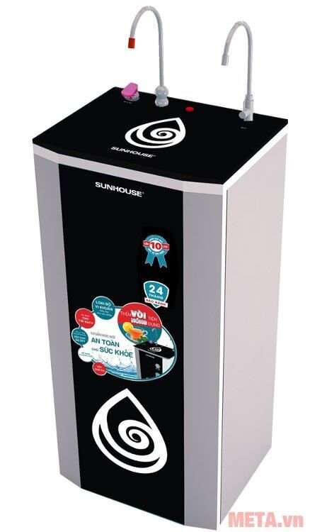 Máy lọc nước R.O tích hợp nước nóng 9 lõi Sunhouse SHR7529CK