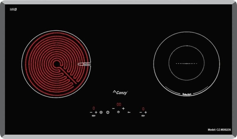 Bếp từ hồng ngoại âm Canzy CZ-MIX823S sở hữu thiết kế tinh tế
