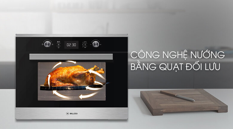 Lò nướng kết hợp âm Malloca MW-944R 44 lít