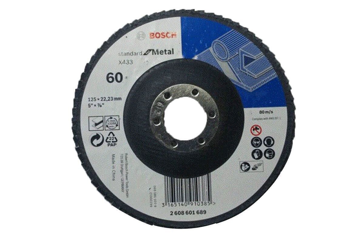 Đĩa nhám xếp Alox P40 Ø125mm Bosch 2608601688