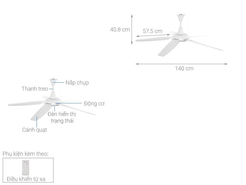 Tổng quan quạt trần Kangaroo KGSF056051