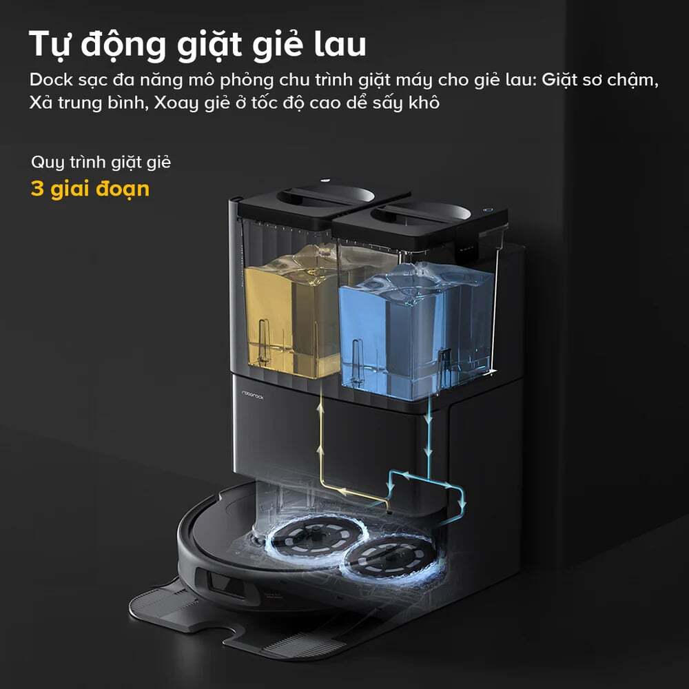Dock sạc đa năng - Tích hợp nhiều tính năng tiện lợi Robot hút bụi lau nhà đa năng Roborock QR 798
