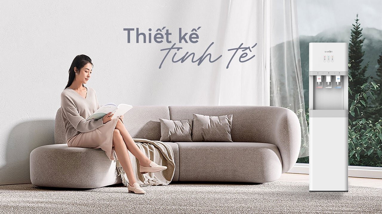 Cây nước nóng lạnh nguội Karofi HCV208 có thiết kế đẹp mắt