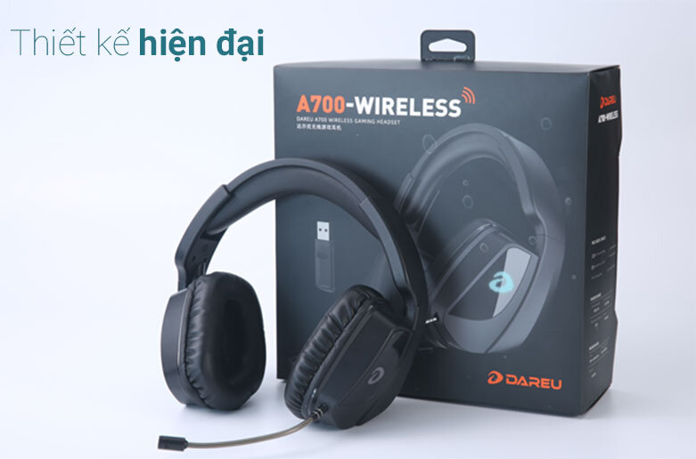 Tai nghe không dây DAREU A700 Wireless (Black) | Thời gian sử dụng pin cực dài