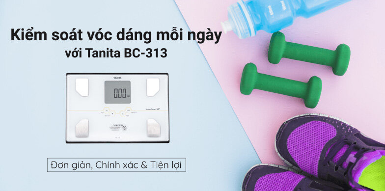 Cân sức khỏe và phân tích cơ thể Tanita BC-313