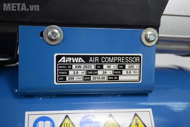 Máy nén khí Arwa AW-2025 (2HP, dây đồng)