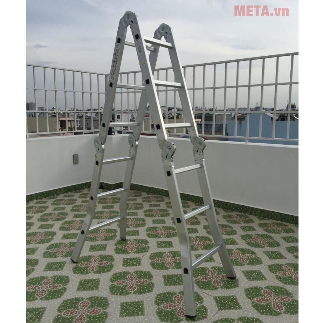 Thang nhôm gấp 4 đoạn Sumika SK 603