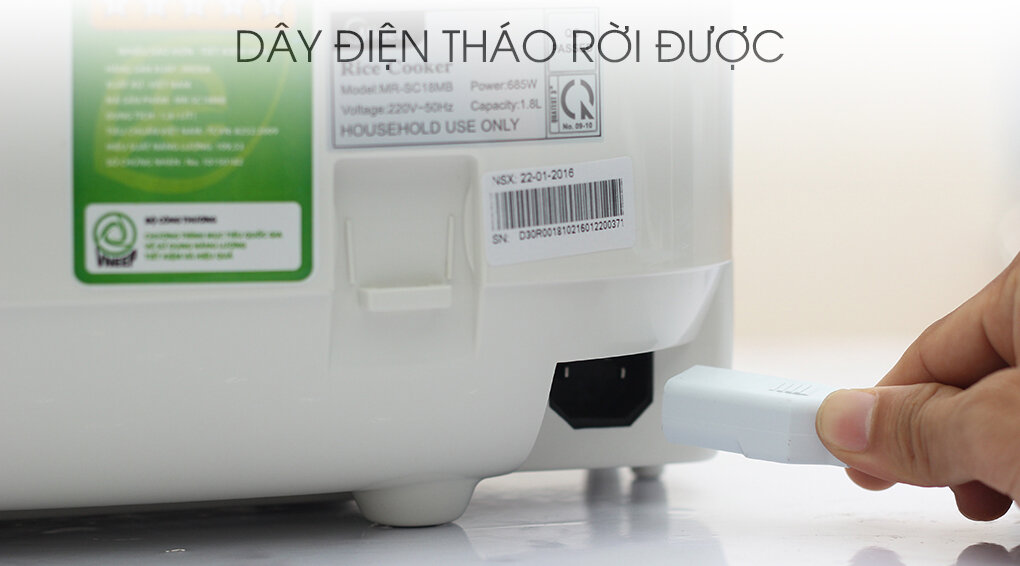 Nồi cơm điện tử Midea 1.8 lít MR-SC18MB