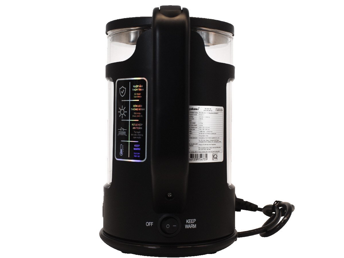 Hình ảnh ấm siêu tốc thủy tinh Nagakawa NAG0317 (1.7L - 1355W)