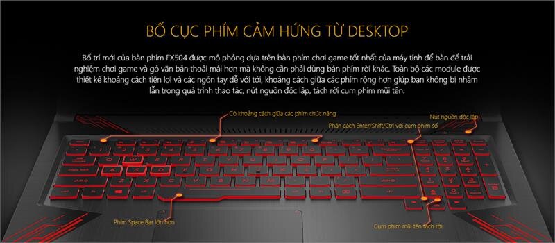 Laptop Asus TUF Gaming FX504GE-E4059T Win10