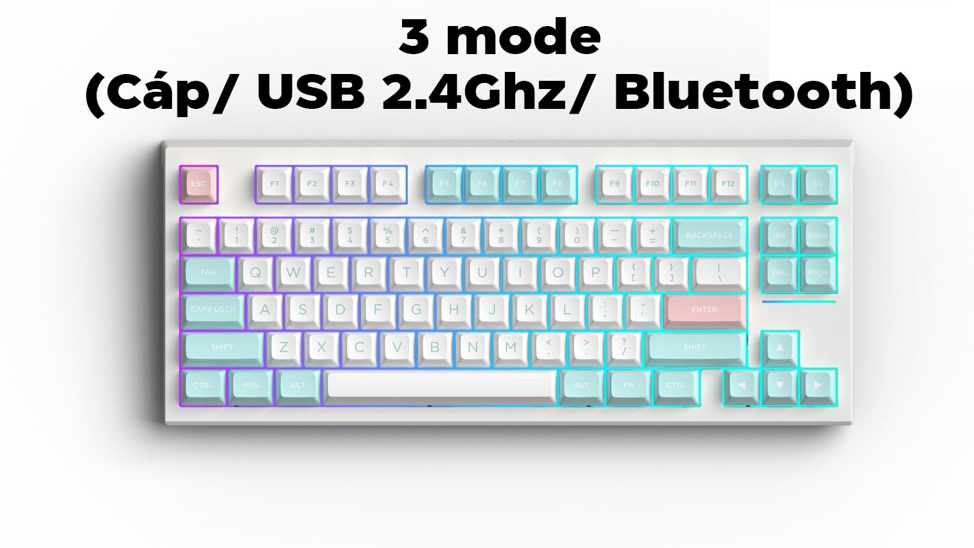 Bàn phím cơ Không dây FL-Esport FL750 SAM Marshmallow