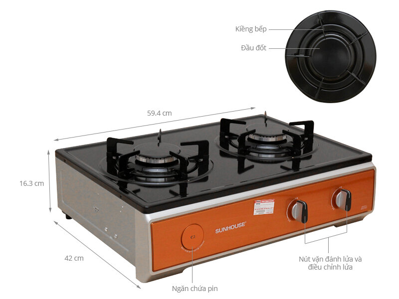 Bếp gas Sunhouse SHB 2011A Bếp gas Sunhouse SHB 2011A