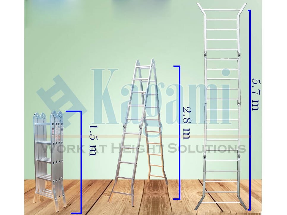 Thang nhôm gấp khúc Kagami KT-57D Thang nhôm gấp khúc Kagami KT-57D