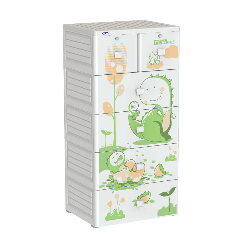 Tủ nhựa Mina Duy Tân 5 tầng 6 ngăn (màu xám)  Tủ nhựa Mina Duy Tân 5 tầng 6 ngăn (màu xám)