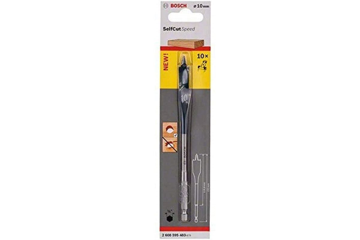 Mũi khoét gỗ đuôi cá 10x152mm Bosch 2608595483