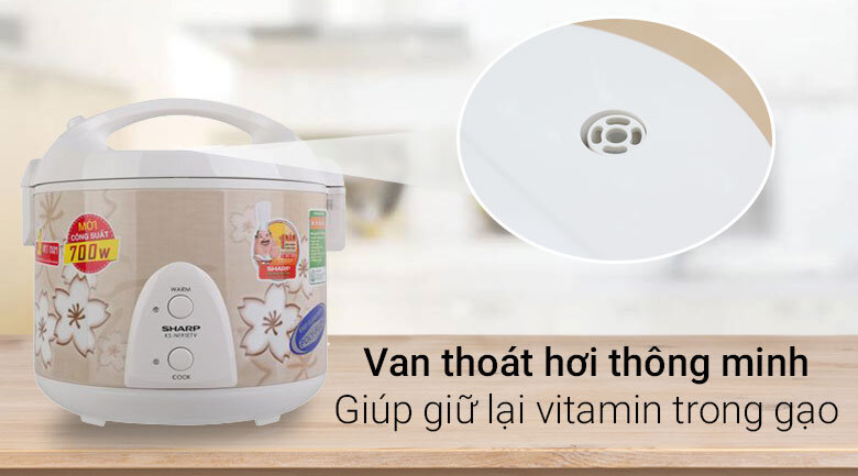 Nồi cơm điện Sharp 1.8 lít KS-N191ETV