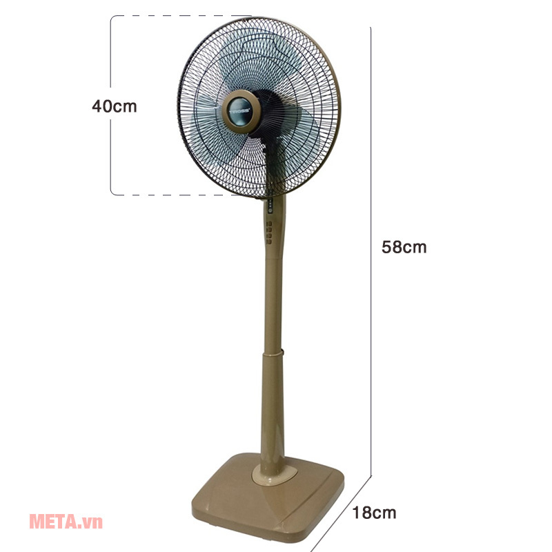 Quạt đứng có điều khiển từ xa Tiross TS9184 Quạt đứng có điều khiển từ xa Tiross TS9184