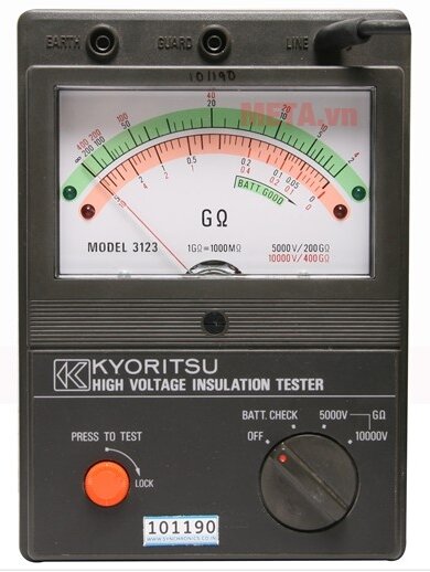 Máy đo điện trở cách điện Kyoritsu 3123 Máy đo điện trở cách điện Kyoritsu 3123