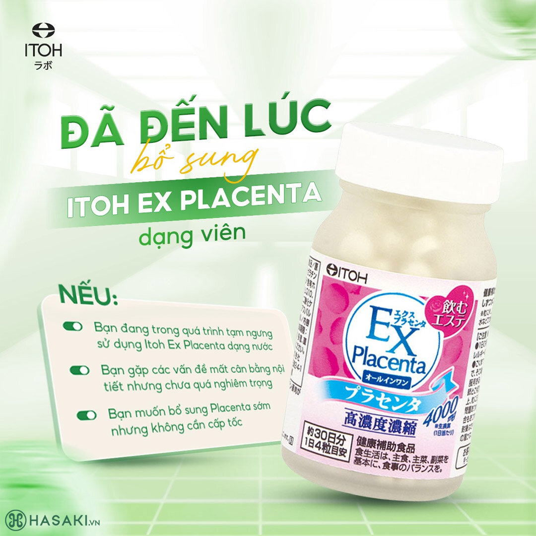 Sản phẩm Viên Uống Naris Itoh EX Placenta hiện đã có mặt tại Hasaki