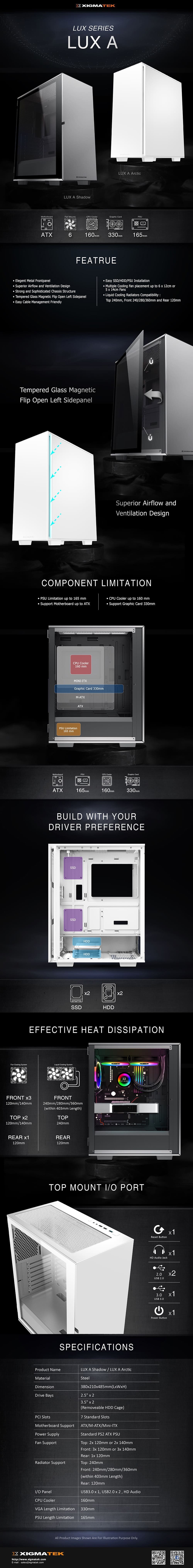 Vỏ máy tính Xigmatek LUX A ARTIC (EN47833)