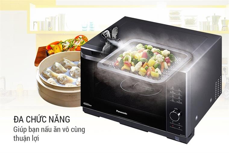 Lò vi sóng hơi nước siêu nhiệt Panasonic NN-DS596BYUE 27L