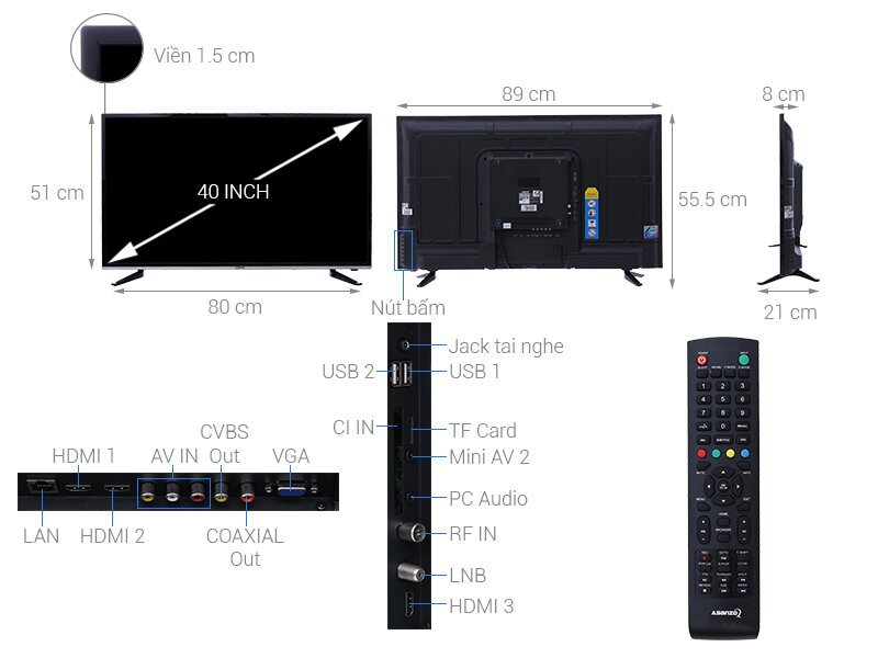 Smart Tivi Asanzo 40 inch 40AS330 Smart Tivi Asanzo 40 inch 40AS330