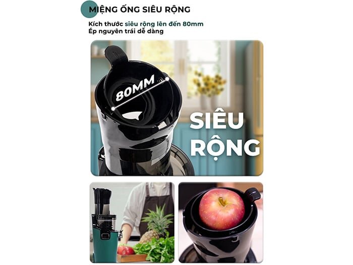 Máy ép chậm miệng rộng Magic Eco AC-134