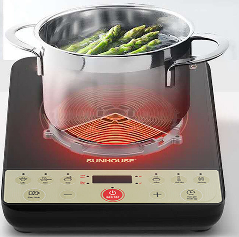 Bếp từ dương 1 vùng nấu Sunhouse SHD6165