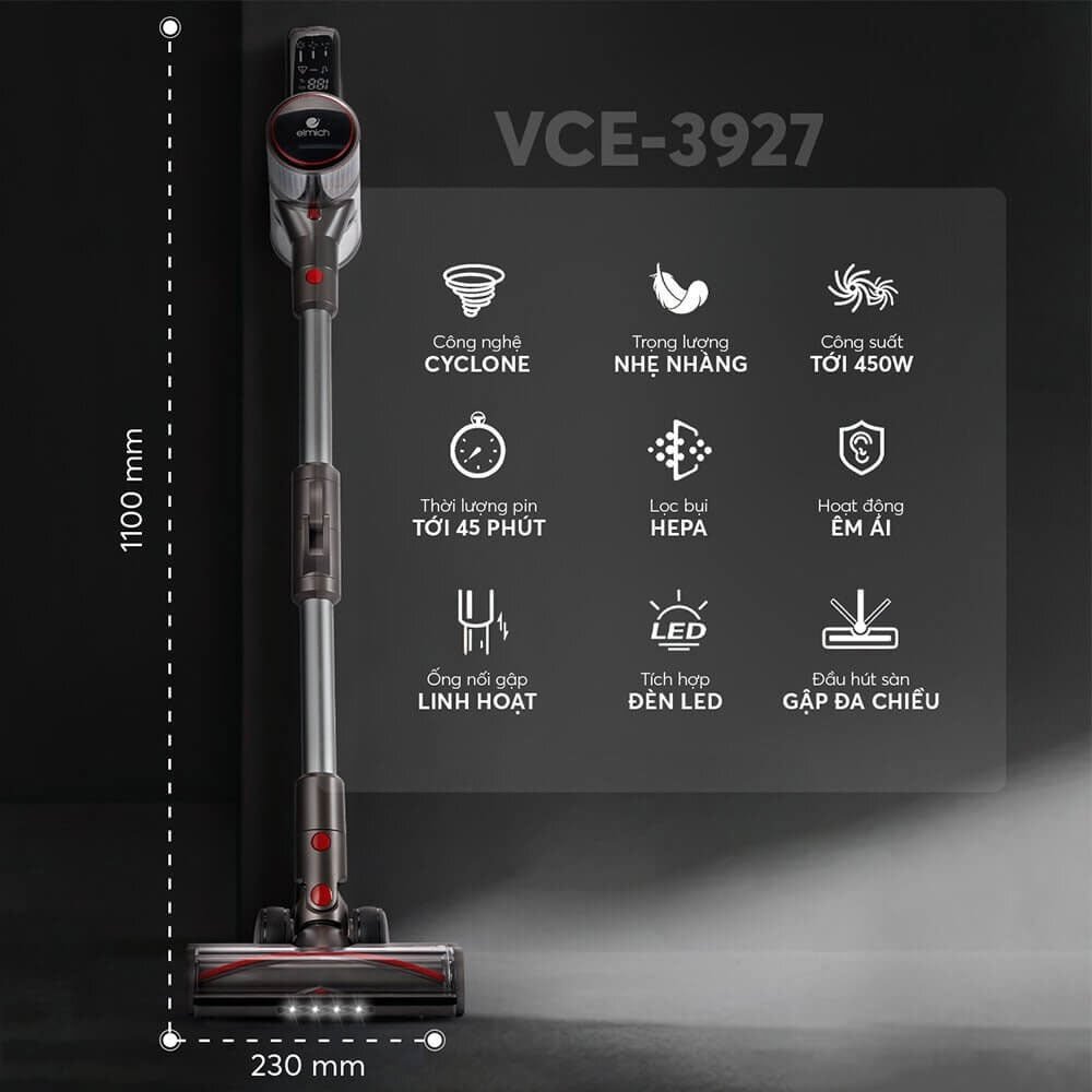 Máy hút bụi cầm tay Elmich