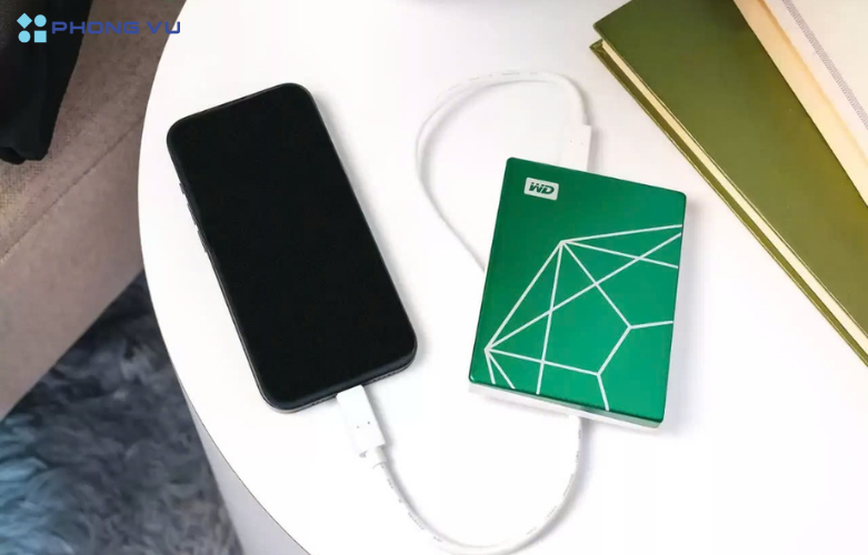 Ổ cứng gắn ngoài WD My Passport Ultra 2TB Limited Edition Green dung lượng lưu trữ lớn
