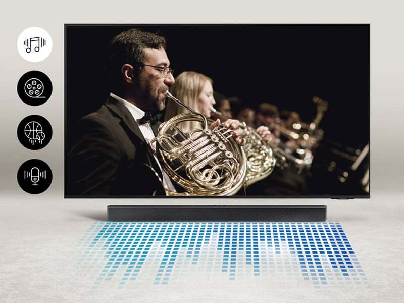 Loa Soundbar Samsung HW-C450/XV tích hợp công nghệ Adaptive Sound Lite Loa Soundbar Samsung HW-C450/XV tích hợp công nghệ Adaptive Sound Lite