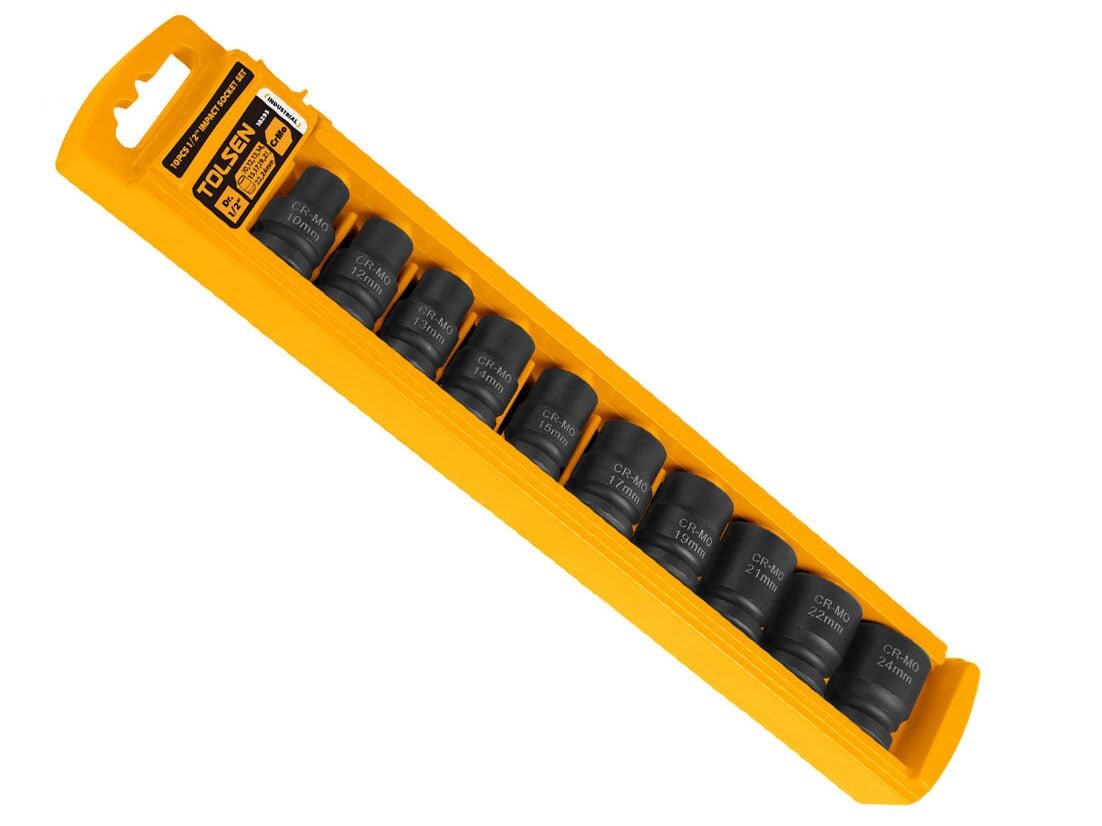 Bộ đầu tuýp đen 1/2″ 10 món Tolsen 18295