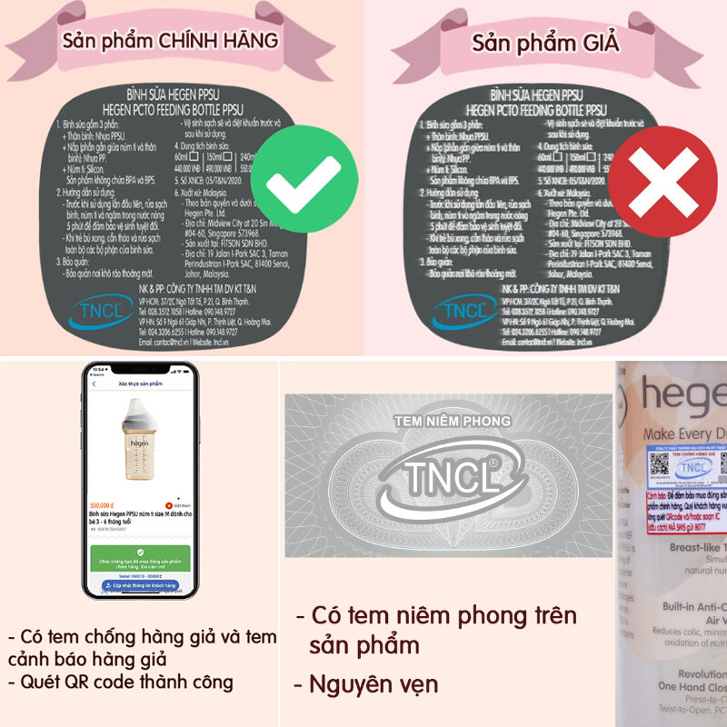 Bình sữa Hegen 240ml