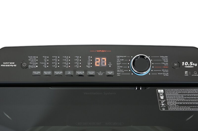 Máy giặt Aqua 10.5 Kg AQW-FR105JT.BK chương trình giặt