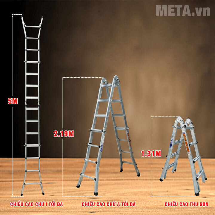 Thang nhôm trượt Hakawa HK-44 Thang nhôm trượt Hakawa HK-44