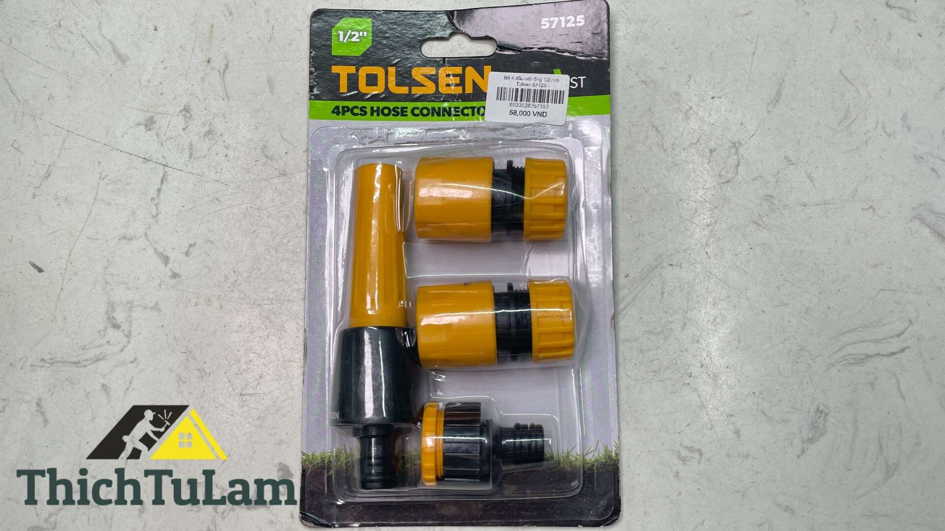 Bộ 4 đầu nối ống 1/2