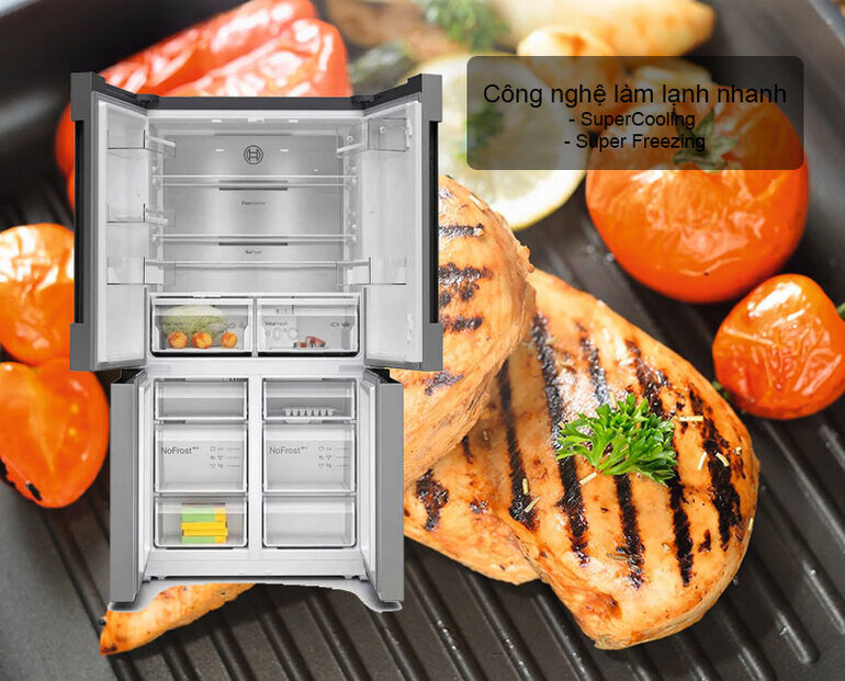 Tủ lạnh Bosch 605 lít KFN96APEAG