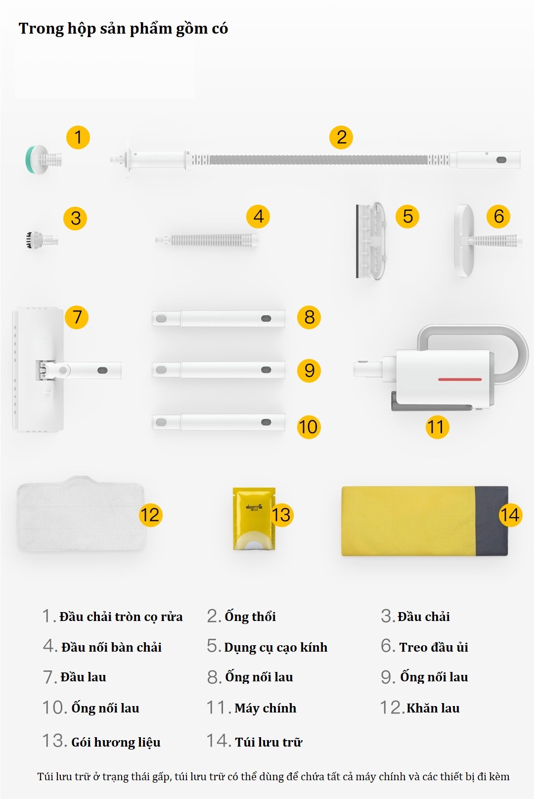 Máy làm sạch bằng hơi nước đa chức...